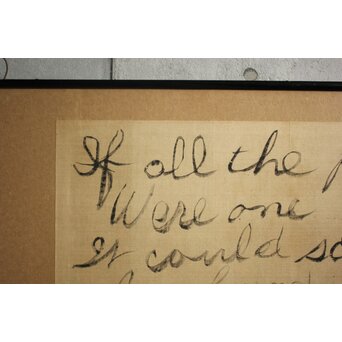 駐在アメリカ軍 書 calligraphy 扁額　Z960 