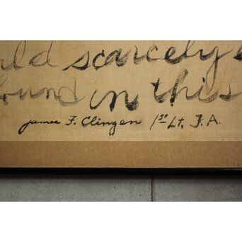 駐在アメリカ軍 書 calligraphy 扁額　Z960 