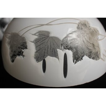 古手 白被切子電笠 2個1組　A0571 