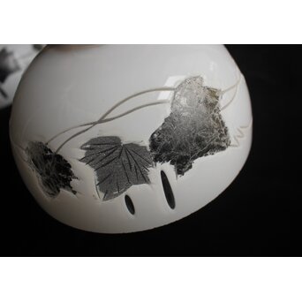 古手 白被切子電笠 2個1組　A0571 