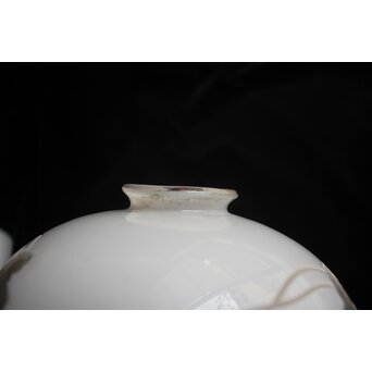 古手 白被切子電笠 2個1組　A0571 