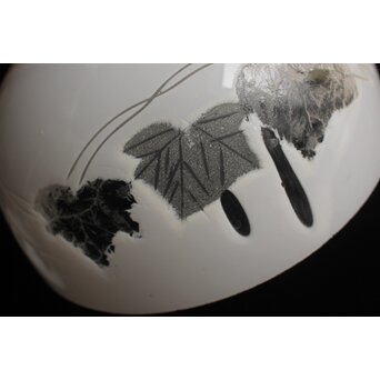 古手 白被切子電笠 2個1組　A0571 