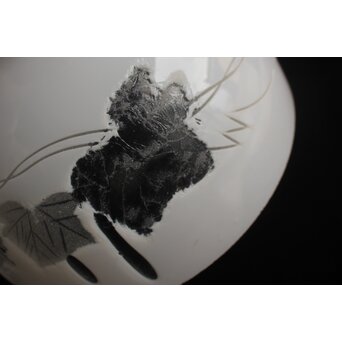 古手 白被切子電笠 2個1組　A0571 