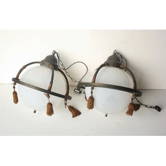 柏文オパール電笠 装飾電笠 2個1組　A0574 