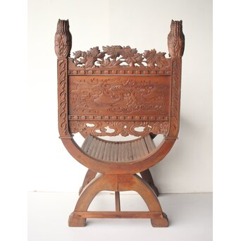 日光彫か ダンテスカチェア 装飾椅子　X651 