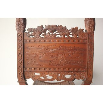 日光彫か ダンテスカチェア 装飾椅子　X651 