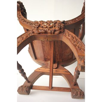 日光彫か ダンテスカチェア 装飾椅子　X651 