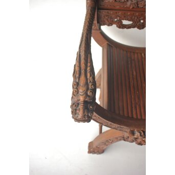 日光彫か ダンテスカチェア 装飾椅子　X651 