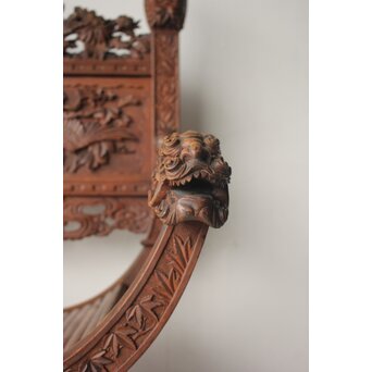 日光彫か ダンテスカチェア 装飾椅子　X651 