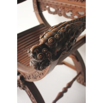 日光彫か ダンテスカチェア 装飾椅子　X651 