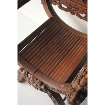 日光彫か ダンテスカチェア 装飾椅子　X651 