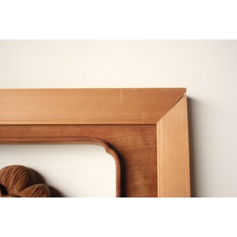 川原和夫 牡丹 木彫欄間 2枚1組　R0566 