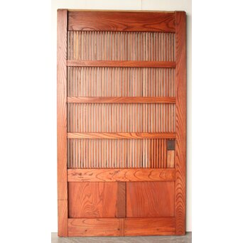 総欅 細格子蔵戸　W0270 ウラ