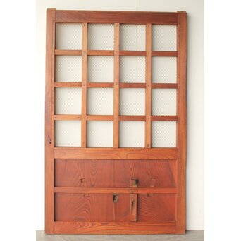 白木 升格子蔵戸　W0271 ウラ