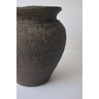 常滑焼 伊奈長三 初代か 貝文花瓶　P655 