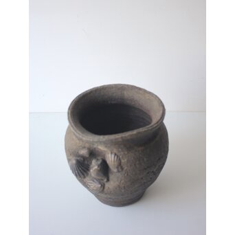 常滑焼 伊奈長三 初代か 貝文花瓶　P655 