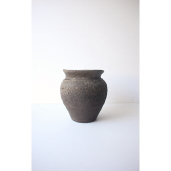 常滑焼 伊奈長三 初代か 貝文花瓶　P655 