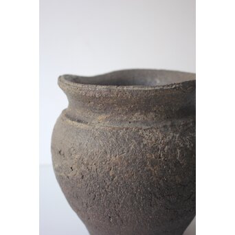 常滑焼 伊奈長三 初代か 貝文花瓶　P655 