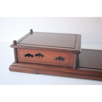 京都 洛凰 松田茂 唐木違棚　X652 