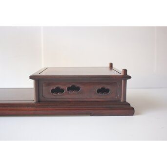 京都 洛凰 松田茂 唐木違棚　X652 