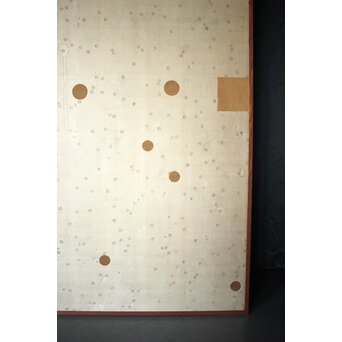 松岡環翠 花鳥果菜図 屏風　Z967 