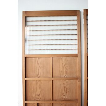 銀モールガラス雪隠戸 2枚1組　GD0360 