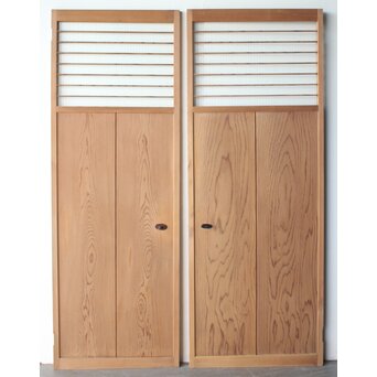 銀モールガラス雪隠戸 2枚1組　GD0360