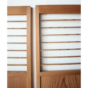 銀モールガラス雪隠戸 2枚1組　GD0360 