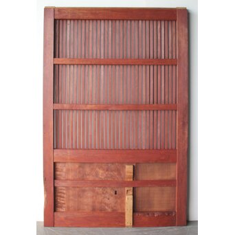 弁柄色 格子蔵戸　W0274 ウラ