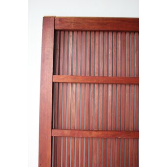 弁柄色 格子蔵戸　W0274 