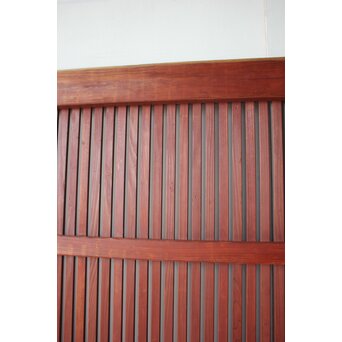 弁柄色 格子蔵戸　W0274 