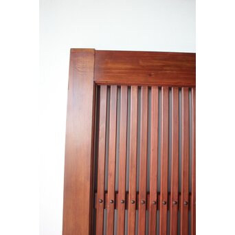 弁柄色 格子蔵戸　W0274 