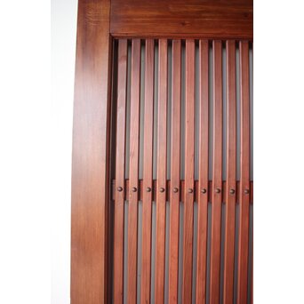 弁柄色 格子蔵戸　W0274 