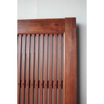 弁柄色 格子蔵戸　W0274 