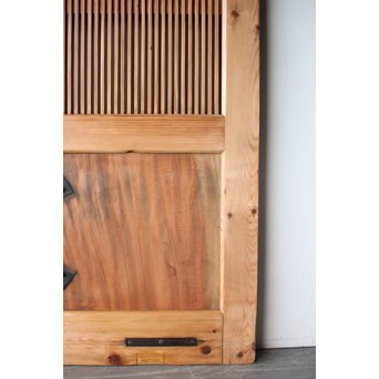 白木格子蔵戸　W0275 