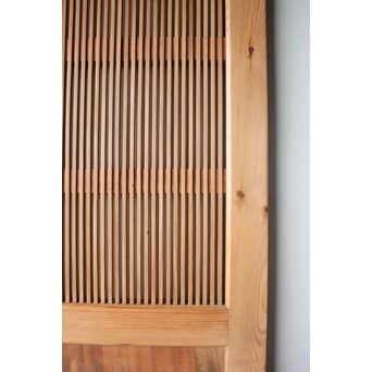 白木格子蔵戸　W0275 