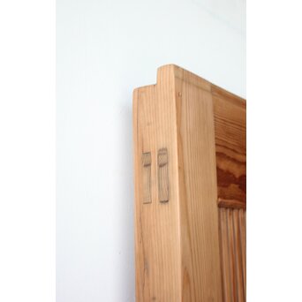 白木格子蔵戸　W0275 