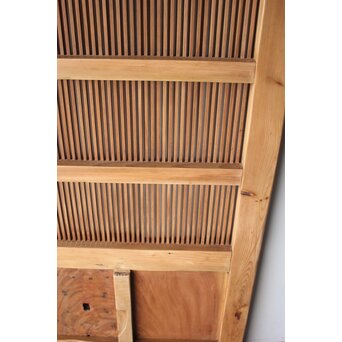 白木格子蔵戸　W0275 