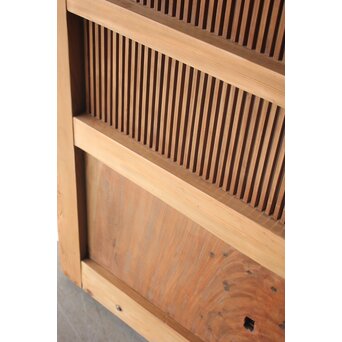 白木格子蔵戸　W0275 