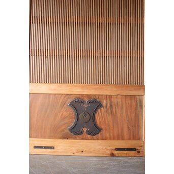 白木格子蔵戸　W0275 