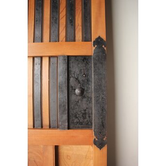 白木格子蔵戸 W0276 