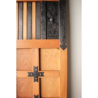 白木格子蔵戸 W0276 