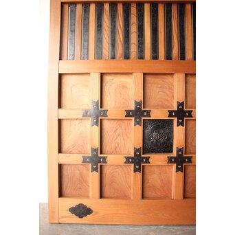 白木格子蔵戸 W0276 