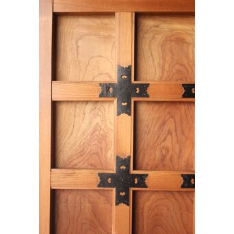 白木格子蔵戸 W0276 