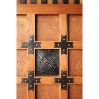 白木格子蔵戸 W0276 