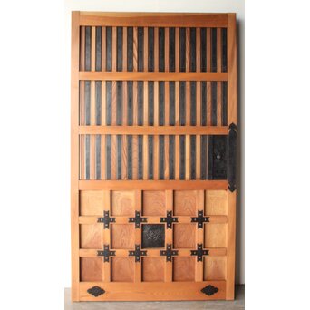 白木格子蔵戸 W0276