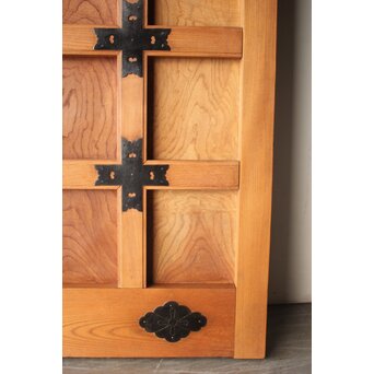 白木格子蔵戸 W0276 