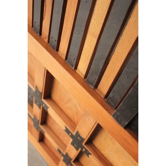 白木格子蔵戸 W0276 