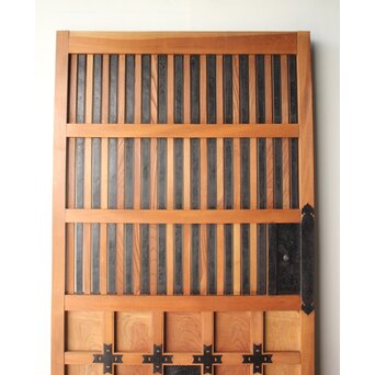 白木格子蔵戸 W0276 