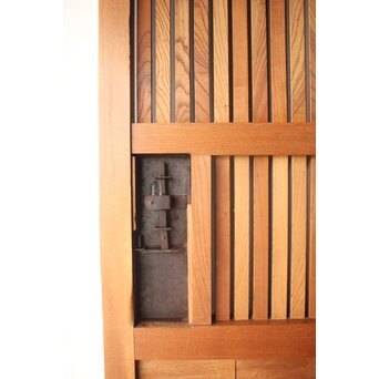 白木格子蔵戸 W0276 